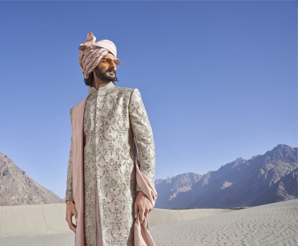 Beign Sherwani Set 1858 - Image 2